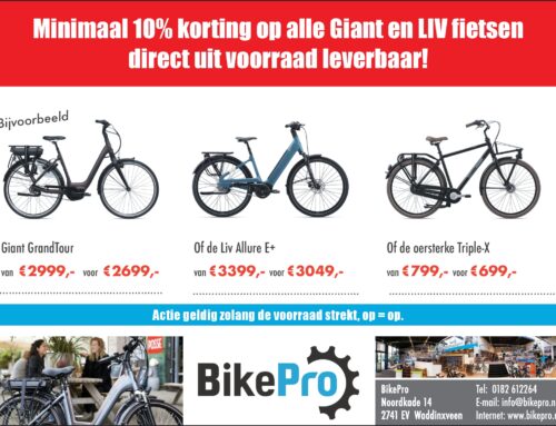 Minimaal 10% Korting op alle Giant en Liv fietsen uit voorraad!